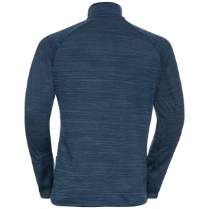 Odlo Run Easy half-zip mid layer top Blue Wing Teal Melange 2