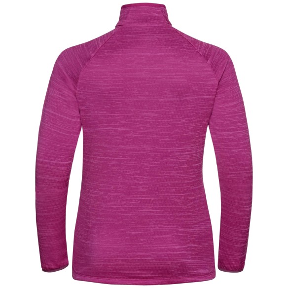 Odlo Run Easy half-zip mid layer festival fucshia melange