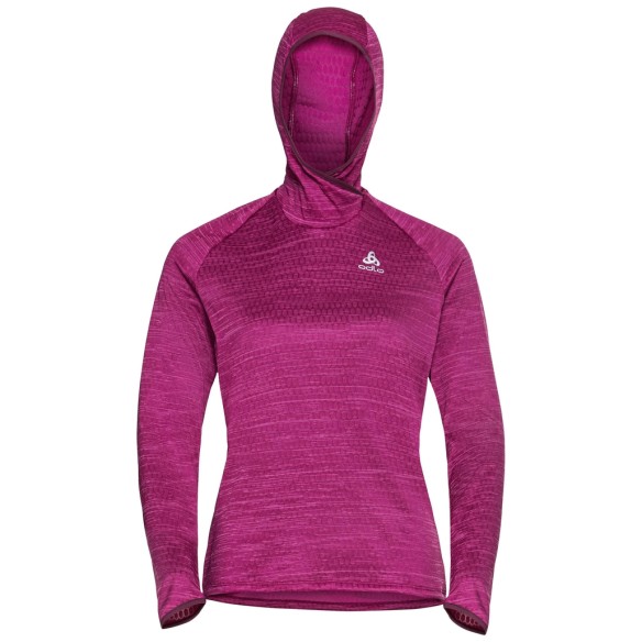 Odlo Run Easy Run Easy mid layer hoody festival fucshia melange