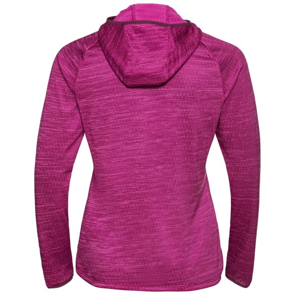 Odlo Run Easy Run Easy mid layer hoody festival fucshia melange