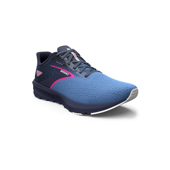 BROOKS LAUNCH 10 W Peacoat/Marina Blue/Pink Glo