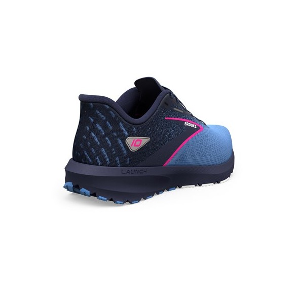 BROOKS LAUNCH 10 W Peacoat/Marina Blue/Pink Glo