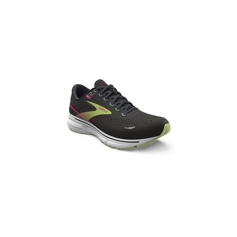 BROOKS GHOST 15  Black/Ebony/Sharp Green