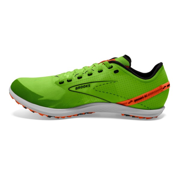 BROOKS Draft XC Green Gecko/Red Orange/White