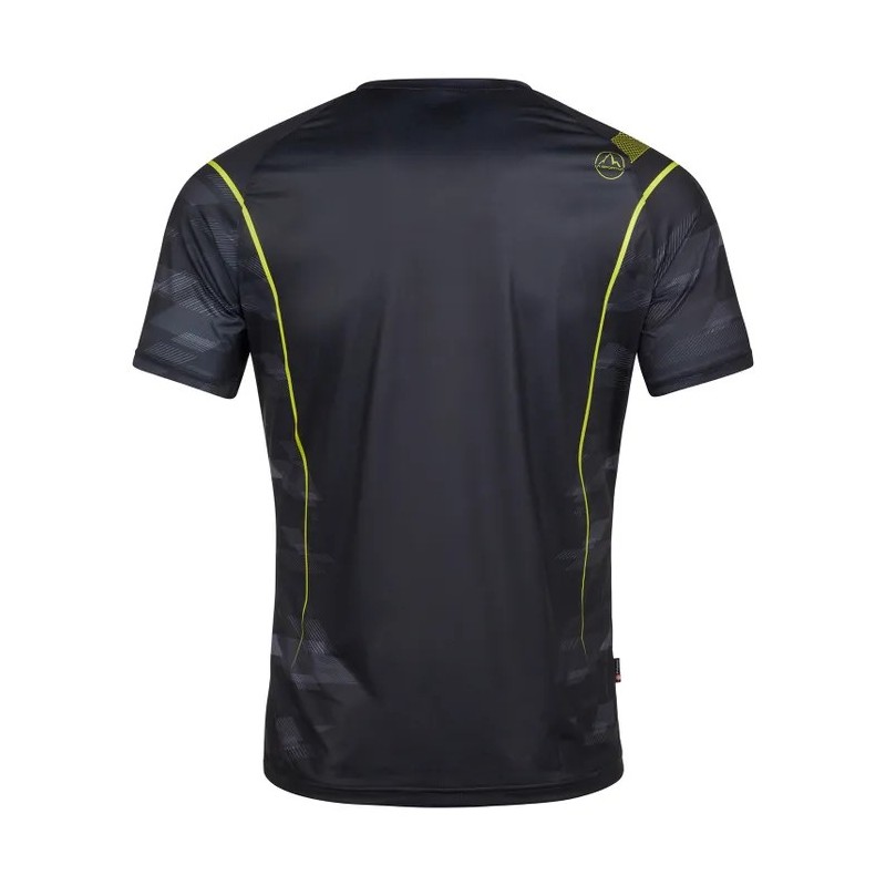 La Sportiva Pacer T-Shirt M Black/Lime Punch