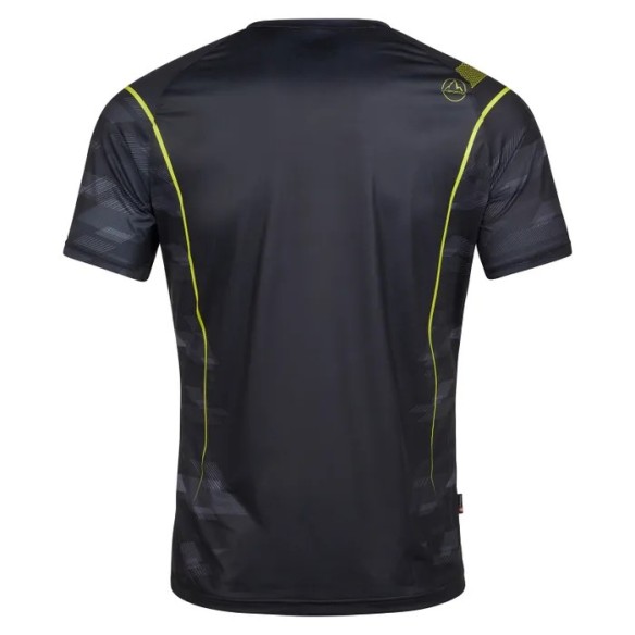 La Sportiva Pacer T-Shirt M Black/Lime Punch