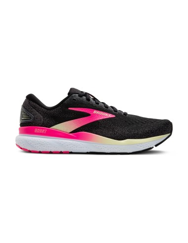 BROOKS GHOST 16 W Black/Pink/Yellow