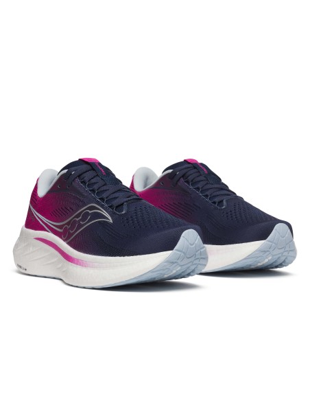 Saucony Ride 18 Mujer Navy/Fuchsia /Marine