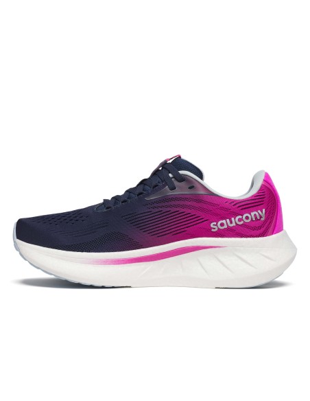 Saucony Ride 18 Mujer Navy/Fuchsia /Marine