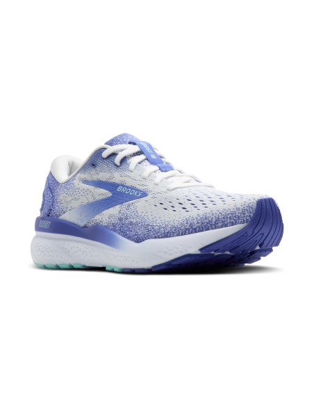 BROOKS GHOST 16 MUJER White/Amparo Blue/Limpet Shell