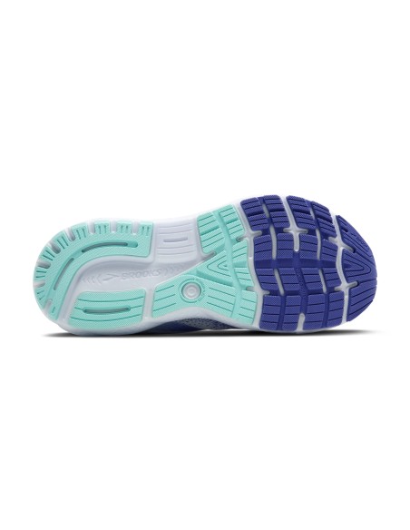 BROOKS GHOST 16 MUJER White/Amparo Blue/Limpet Shell