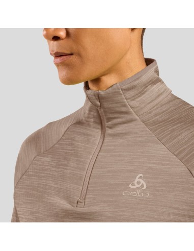 Odlo Run Easy half-zip mid layer top cinder melange