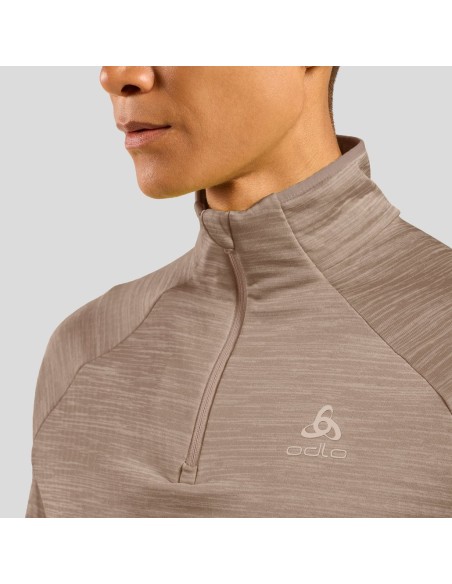 Odlo Run Easy half-zip mid layer top cinder melange