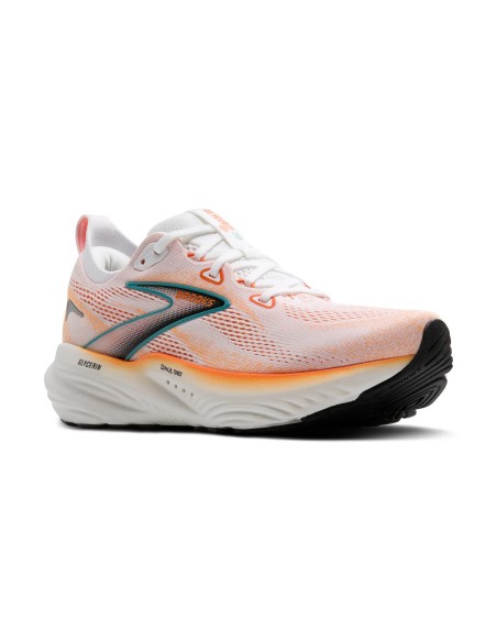 Brooks Glycerin 22 White/Orange/Green Blue Slate