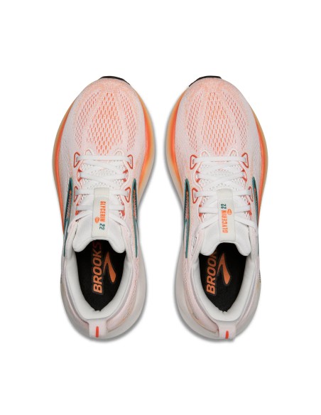 Brooks Glycerin 22 White/Orange/Green Blue Slate