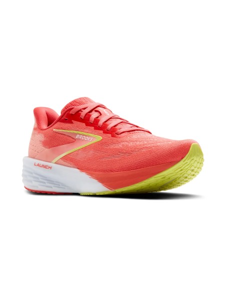 Brooks Launch 11Mujer  Coral/Primrose/White