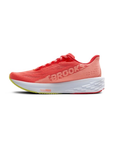 Brooks Launch 11Mujer  Coral/Primrose/White