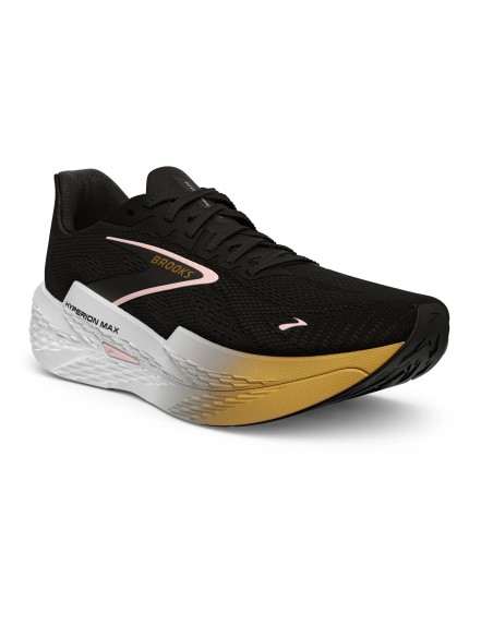 BROOKS Hyperion Max 2 Mujer Black/Gold/Pink