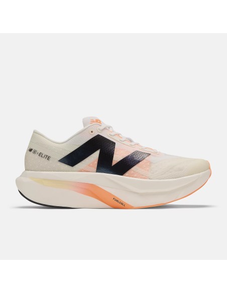 NEW BALANCE FuelCell SuperComp Elitev4 White con Angora y Hot Mango