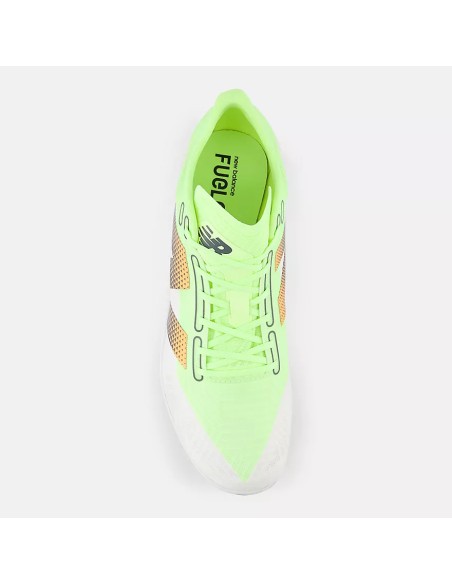 New Balance FuelCell MD500 V9 Bleached Lime Glo con Graphite y White