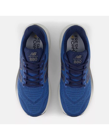 New Balnce 880v15 Sea Stone con NB Navy y Marmalade