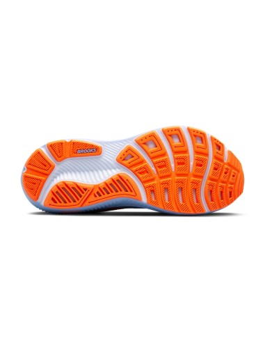 Brooks Ghost 17 Mujer Heron/White/Orange