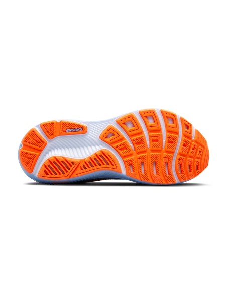 Brooks Ghost 17 Mujer Heron/White/Orange