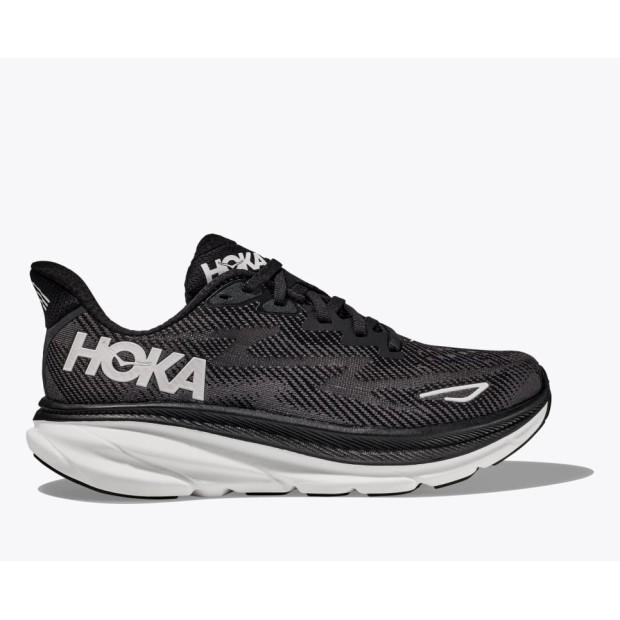 HOKA Clifton 9 Black / White