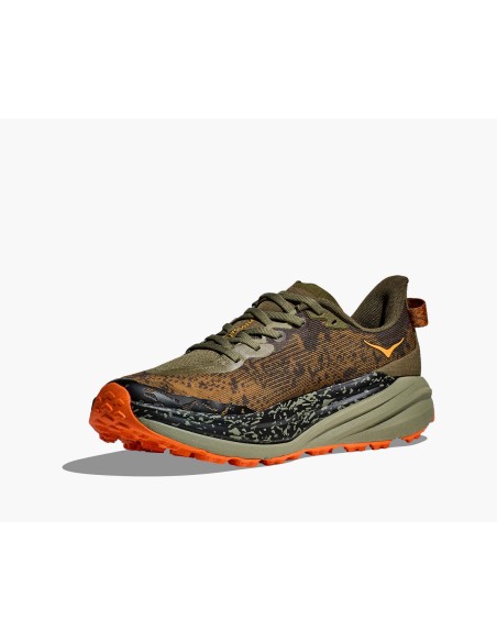 Hoka Speedgoat 6 Doble ancho antique olive / squash