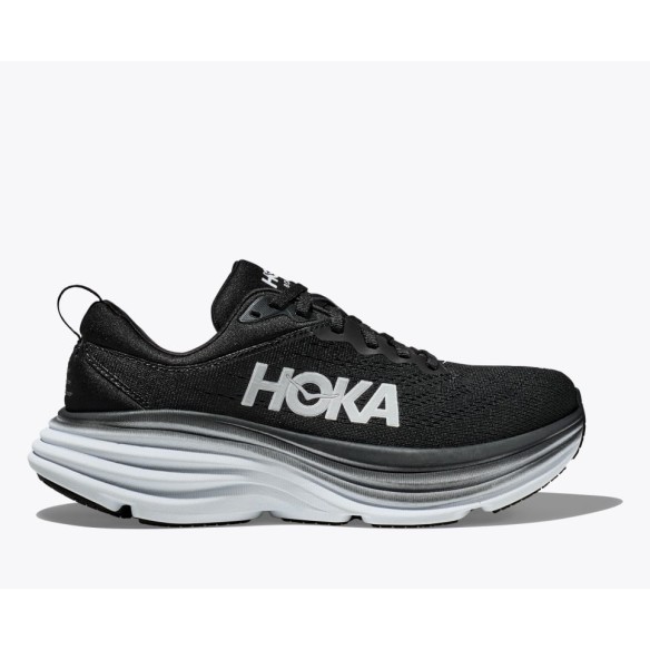 HOKA BONDI 8 Black / White