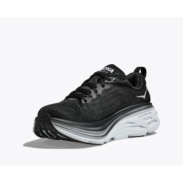 HOKA BONDI 8 Black / White