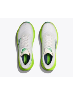 Hoka Mach 6 Electric White / Neon lime 2