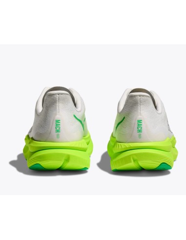 Hoka Mach 6 Electric White / Neon lime