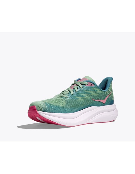 Hoka Mach 6 Electric MUJER jadeite / alpine blue