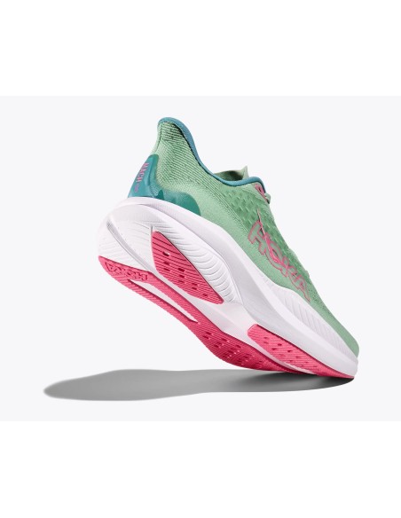 Hoka Mach 6 Electric MUJER jadeite / alpine blue