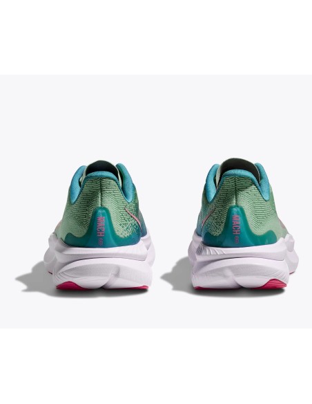 Hoka Mach 6 Electric MUJER jadeite / alpine blue