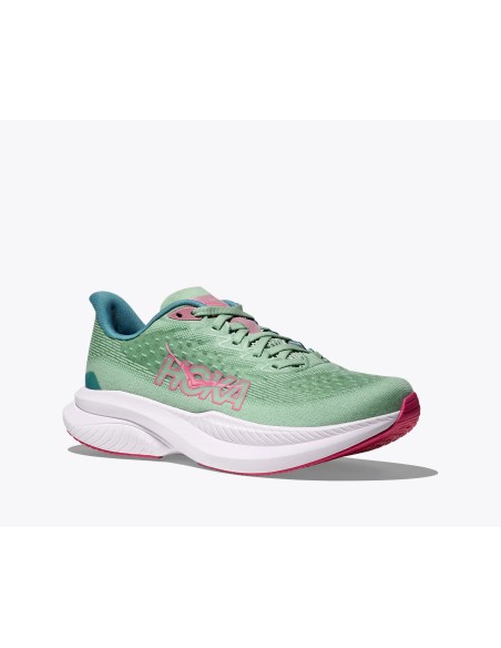 Hoka Mach 6 Electric MUJER jadeite / alpine blue
