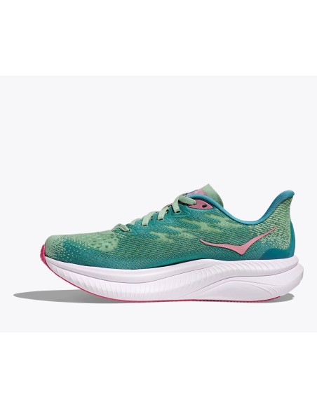 Hoka Mach 6 Electric MUJER jadeite / alpine blue