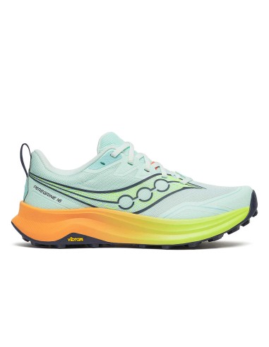 Saucony Peregrine 16 Mujer  Aqua | Citron