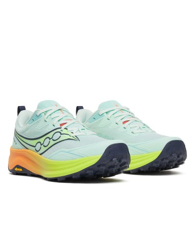 Saucony Peregrine 16 Mujer  Aqua | Citron