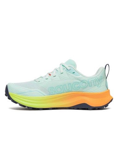 Saucony Peregrine 16 Mujer  Aqua | Citron