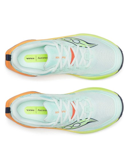 Saucony Peregrine 16 Mujer  Aqua | Citron
