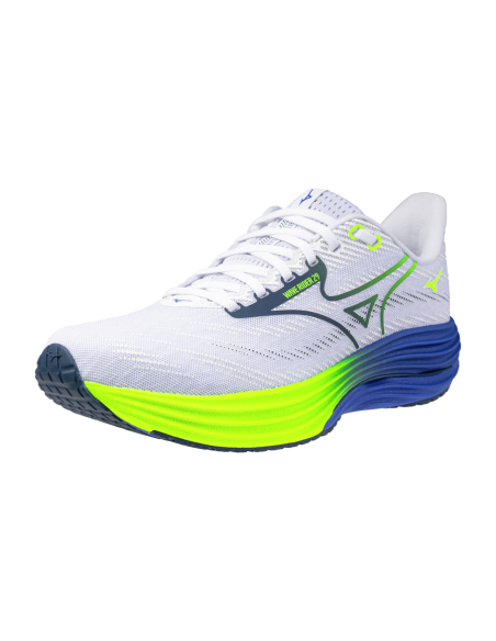 Mizuno WAVE RIDER 29 White/Estate Blue/Lightning Ye