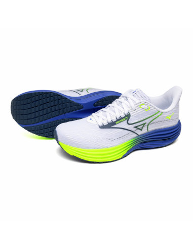 Mizuno WAVE RIDER 29 White/Estate Blue/Lightning Ye