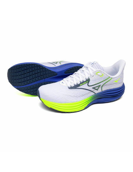 Mizuno WAVE RIDER 29 White/Estate Blue/Lightning Ye