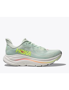 HOKA Clifton 10 MUJER sea Glass / Neon flame