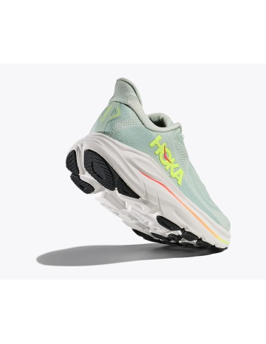 HOKA Clifton 10 MUJER sea Glass / Neon flame