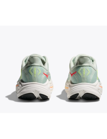 HOKA Clifton 10 MUJER sea Glass / Neon flame