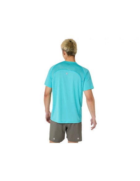 ASICS ROAD FADE SS TOP ENERGY AQUA