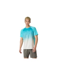 ASICS ROAD FADE SS TOP ENERGY AQUA
